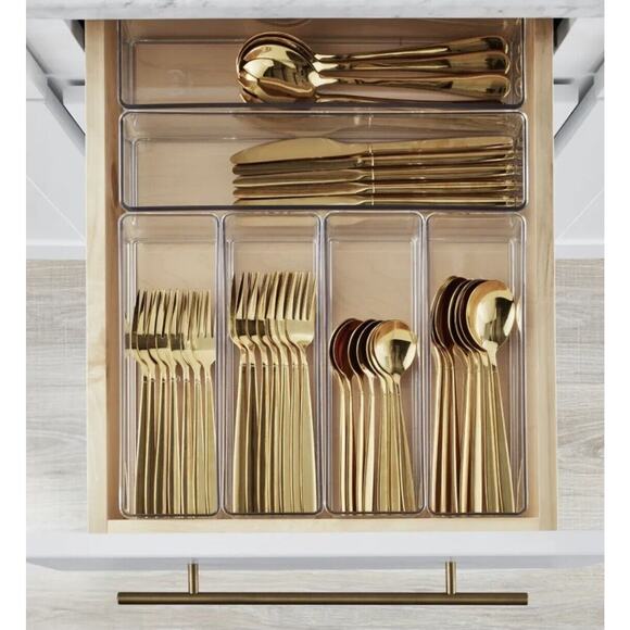 The Home Edit 6 Piece Kitchen Drawer Edit Narrow Insert Bin Set - Picture 6 of 8